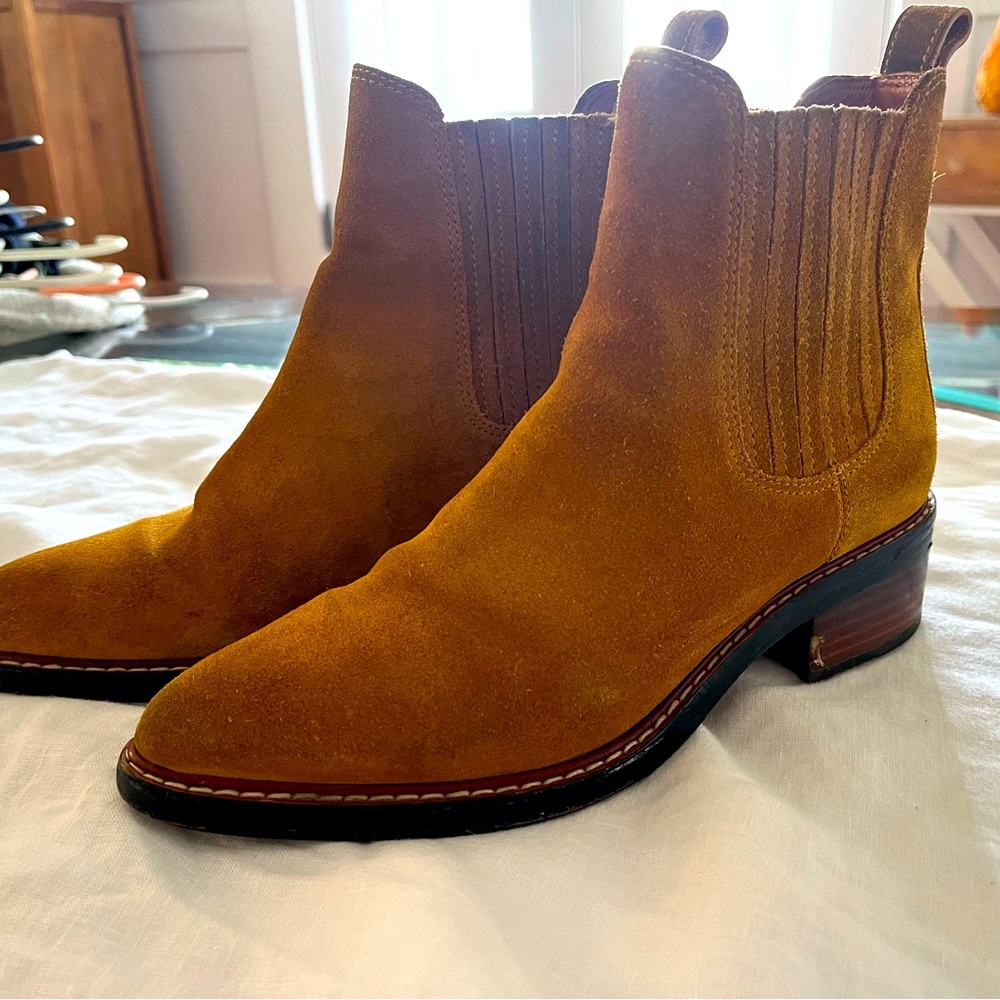 Coach suede booties size 6.5
